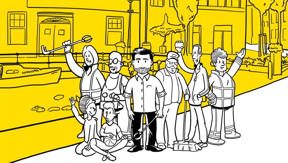 Animatie, Schiedam schoon.